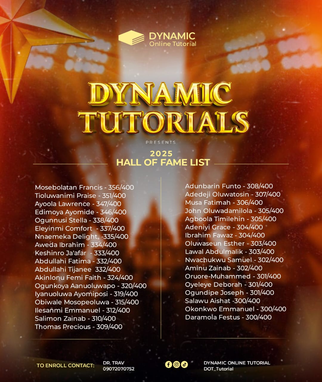 DOT Hall of Fame 2025